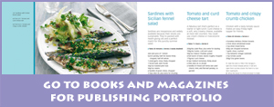 go to books and magazines for publishing portfolio
